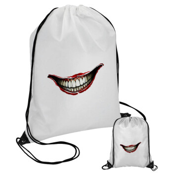 Joker smile, Τσάντα πουγκί με μαύρα κορδόνια (1 τεμάχιο)