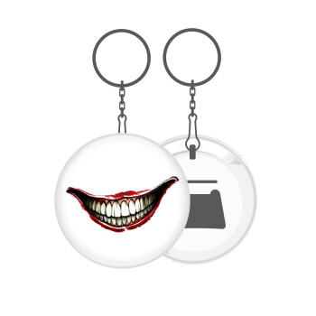 Joker smile, Μπρελόκ μεταλλικό 5cm με ανοιχτήρι