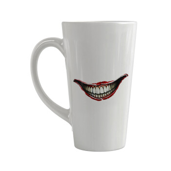 Joker smile, Κούπα κωνική Latte Μεγάλη, κεραμική, 450ml