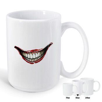 Joker smile, Κούπα Mega, κεραμική, 450ml