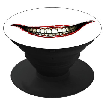 Joker smile, Phone Holders Stand  Black Hand-held Mobile Phone Holder
