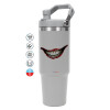 GREY color, 890ml (30oz) stainless Steel Tumbler with Handle