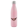 Metal mug thermos Pink Iridiscent (Stainless steel), double wall, 500ml