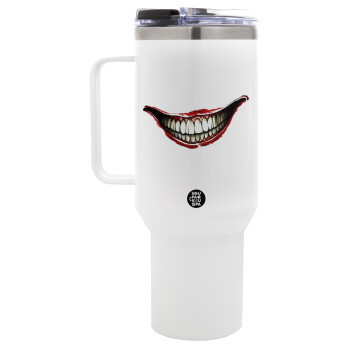 Joker smile, Mega Stainless steel Tumbler with lid, double wall 1,2L