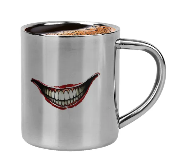 Joker smile — Double-wall metal cup for espresso (220ml)