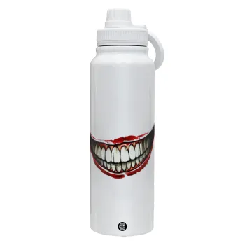 Joker smile, Θερμός 1L Ανοξείδωτο με Βάση Κινητού & Διπλά Τοιχώματα