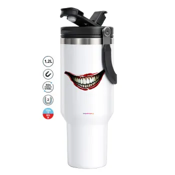 Joker smile, Mega Stainless steel Tumbler with lid, double wall 1,2L