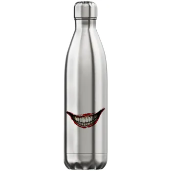 Joker smile, Inox (Stainless steel) hot metal mug, double wall, 750ml