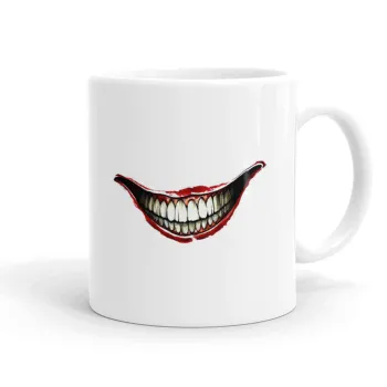 Joker smile, Ceramic coffee mug, 330ml