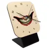 Quartz Table clock in natural wood (10cm)
