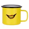 Metallic enamel MATT Yellow cup 360ml
