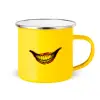 Yellow Enamel Metallic Cup 360ml