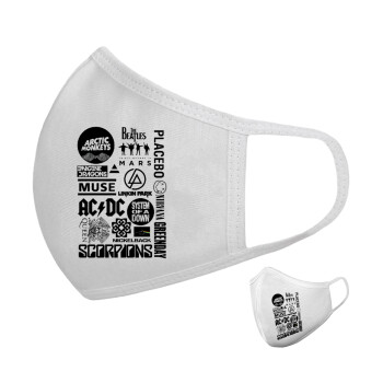 Best Rock Bands Collection, Μάσκα υφασμάτινη υψηλής άνεσης παιδική (Δώρο πλαστική θήκη)