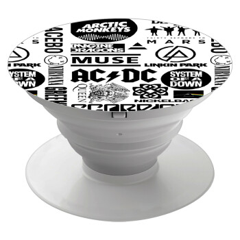 Best Rock Bands Collection, Phone Holders Stand  Λευκό Βάση Στήριξης Κινητού στο Χέρι