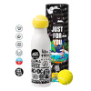 Tennis ball Metal mug thermos White, double wall, 550ml