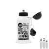 Metal water bottle, White, aluminum 500ml