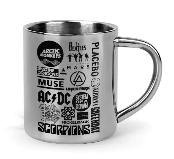 Best Rock Bands Collection — Mug Stainless steel double wall 300ml