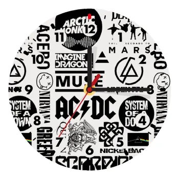 Best Rock Bands Collection, Ρολόι τοίχου ξύλινο (20cm)
