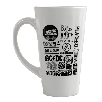 Best Rock Bands Collection, Κούπα κωνική Latte Μεγάλη, κεραμική, 450ml
