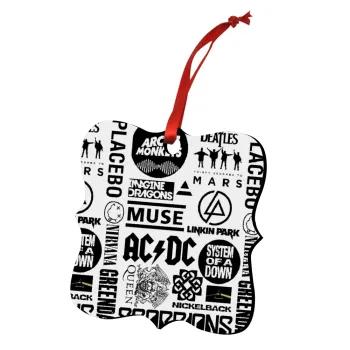 Best Rock Bands Collection, Στολίδι Χριστουγεννιάτικο στολίδι polygon ξύλινο 7.5cm