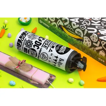 Best Rock Bands Collection, Easter candle,Travel Tumbler 2 Lids, with metal straw & cleaning brush & aromatic flat candle (30cm) (PINK)