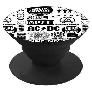 Best Rock Bands Collection, Phone Holders Stand  Black Hand-held Mobile Phone Holder