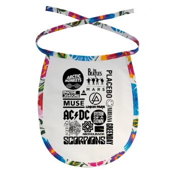 Best Rock Bands Collection, Σαλιάρα μωρού αλέκιαστη με κορδόνι Χρωματιστή