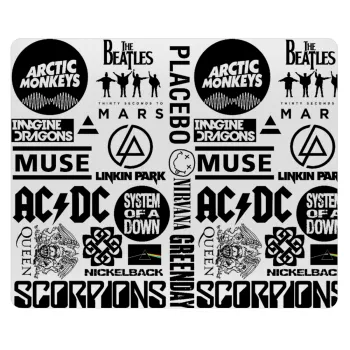 Best Rock Bands Collection, Mousepad rect 23x19cm