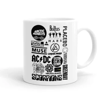 Best Rock Bands Collection, Κούπα, κεραμική, 330ml