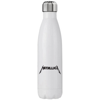 Metallica logo, Μεταλλικό παγούρι θερμός (Stainless steel), διπλού τοιχώματος, 750ml