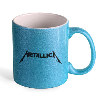 Metallica, Κούπα Σιέλ Glitter που γυαλίζει, κεραμική, 330ml