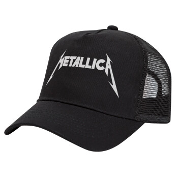 Metallica, Καπέλο Trucker με Δίχτυ, Μαύρο, (ΒΑΜΒΑΚΕΡΟ, ΠΑΙΔΙΚΟ, UNISEX, ONE SIZE)