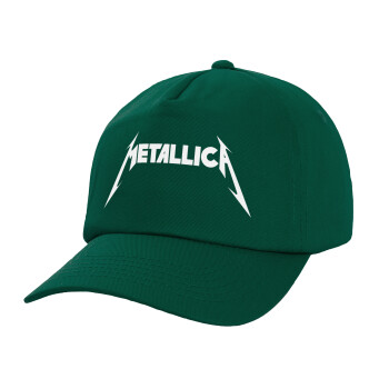 Metallica, Twill Καπέλο παιδικό Bottle Green (100% ΒΑΜΒΑΚΕΡΟ, ΠΑΙΔΙΚΟ, UNISEX)