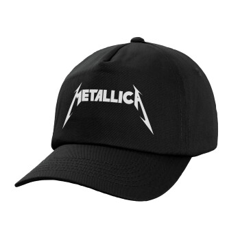 Metallica logo, Καπέλο Baseball, 100% Βαμβακερό, Low profile, Μαύρο