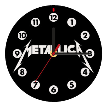 Metallica logo, Wooden wall clock (20cm)
