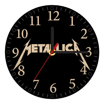 Metallica logo, Ρολόι τοίχου ξύλινο plywood (20cm)