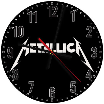 Metallica logo, Ρολόι τοίχου ξύλινο (30cm)