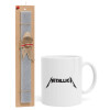 Metallica logo, Πασχαλινό Σετ, Κούπα κεραμική (330ml) & πασχαλινή λαμπάδα αρωματική πλακέ (30cm) (ΓΚΡΙ)