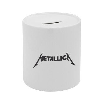 Metallica logo, Κουμπαράς πορσελάνης με τάπα