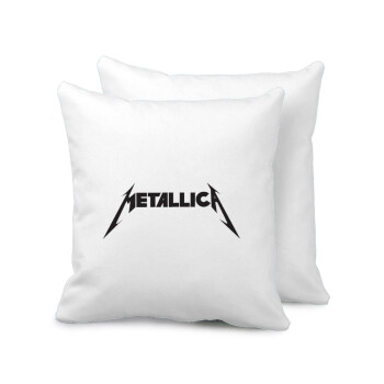 Metallica logo, Μαξιλάρι καναπέ 40x40cm περιέχεται το  γέμισμα