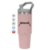 Pink color, 890ml (30oz) stainless Steel Tumbler with Handle
