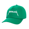 Adult Baseball Cap, 100% Cotton, Green (COTTON, ADULT, UNISEX, ONE SIZE)