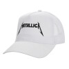 Structured Trucker Adult Hat, with Mesh, WHITE (100% COTTON, ADULT, UNISEX, ONE SIZE)