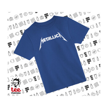 Metallica, Παιδικό T-Shirt ΜΠΛΕ από 100% βαμβάκι, για κάθε μέρα. Vegan & OEKO-TEX πιστοποιημένο.
