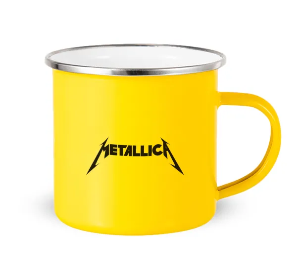 Metallica — Yellow Enamel Metallic Cup 360ml