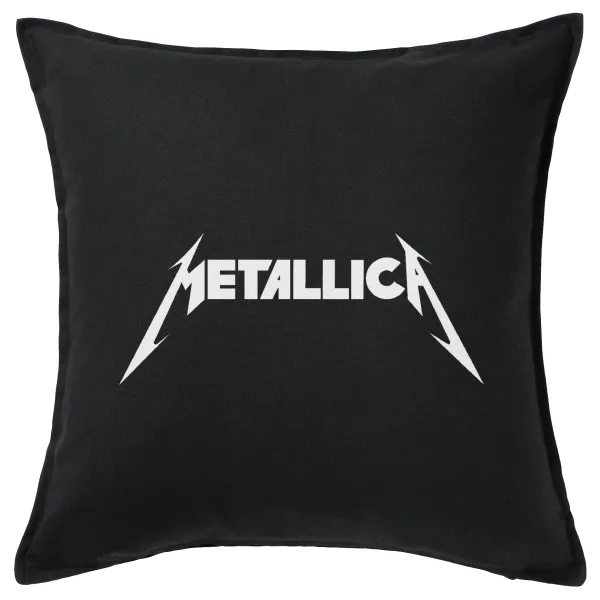 Metallica — Μαξιλάρι καναπέ Μαύρο 100% βαμβάκι, περιέχεται το γέμισμα (50x50cm)