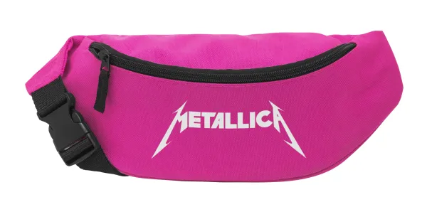 Metallica — Unisex waist bag (banana) in PINK color with 2 pockets