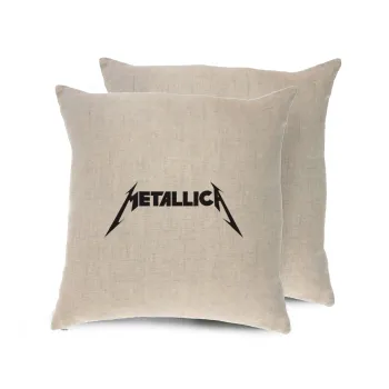 Metallica, Μαξιλάρι καναπέ ΛΙΝΟ 40x40cm περιέχεται το  γέμισμα