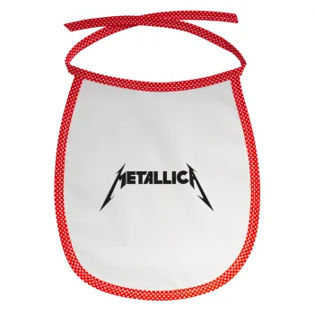 Metallica, Σαλιάρα μωρού αλέκιαστη με κορδόνι Κόκκινη