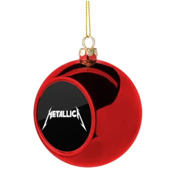 Metallica, Christmas tree ball Red 8cm